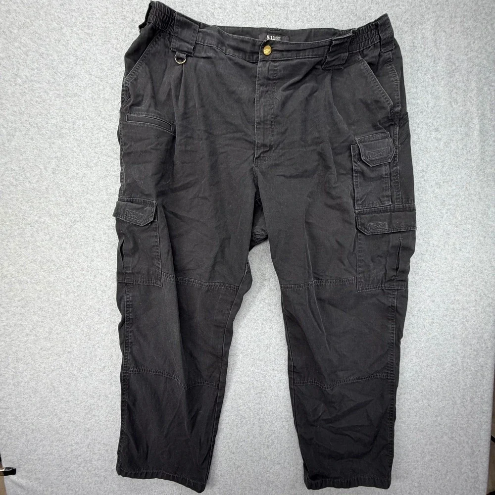 5.11 Tactical Mens Black Cargo Pants 42x30 Relaxed Fit‎ Workwear Utility Pants